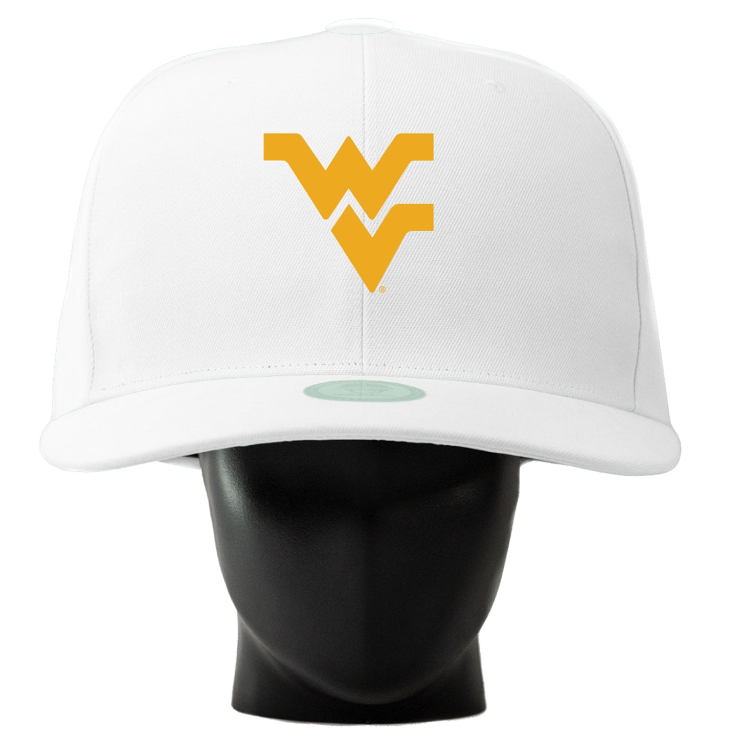 Unisex Noggin Boss  White West Virginia Mountaineers Oversized Hat