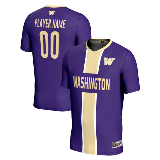 Youth GameDay Greats Purple Washington Huskies Lightweight Pick-A-Player NIL Men's Soccer Jersey