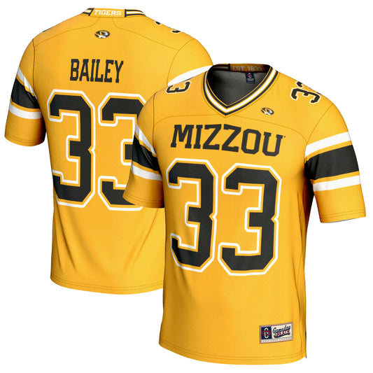 Youth GameDay Greats Chad Bailey Gold Missouri Tigers NIL Player Football Jersey