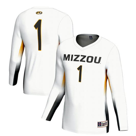 Unisex GameDay Greats #1 White Missouri Tigers Lightweight Volleyball Jersey