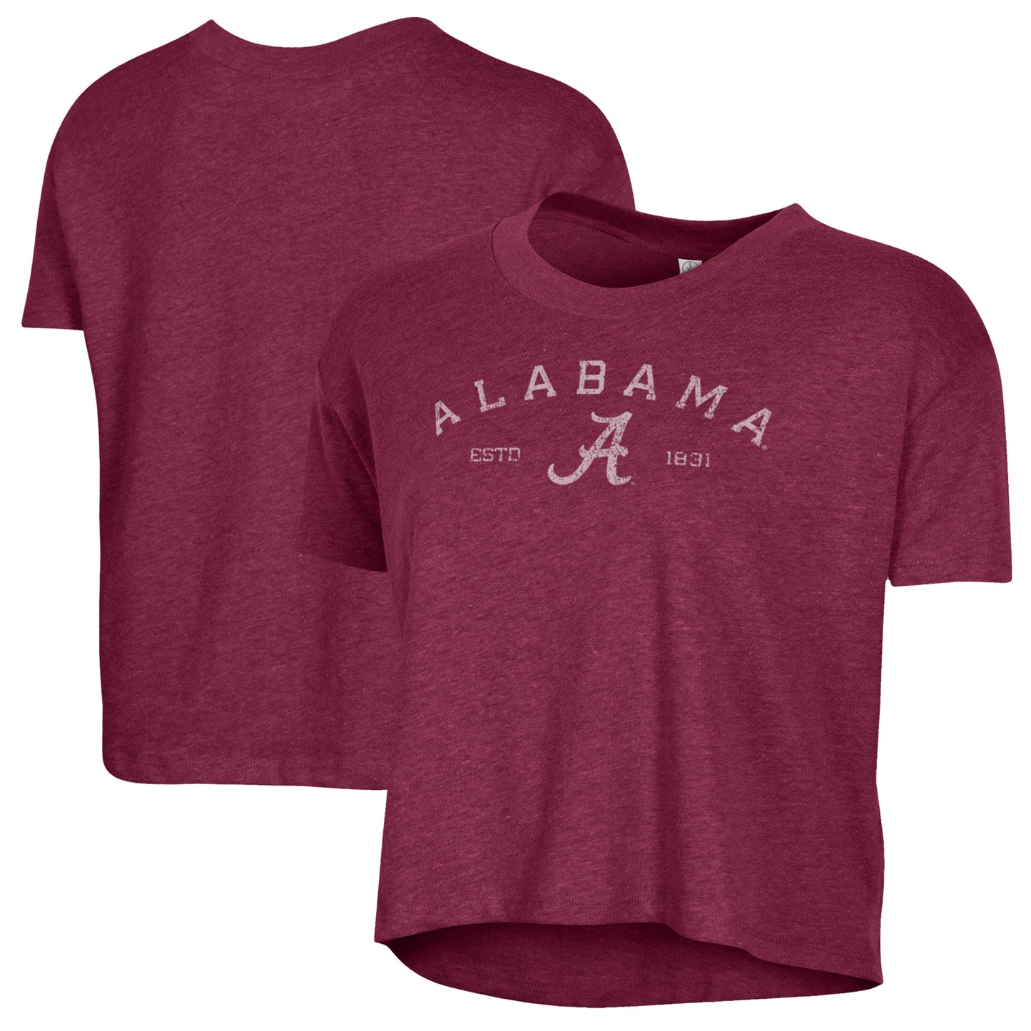 Women's Alternative Apparel  Crimson Alabama Crimson Tide Retro Jersey Headliner Cropped T-Shirt