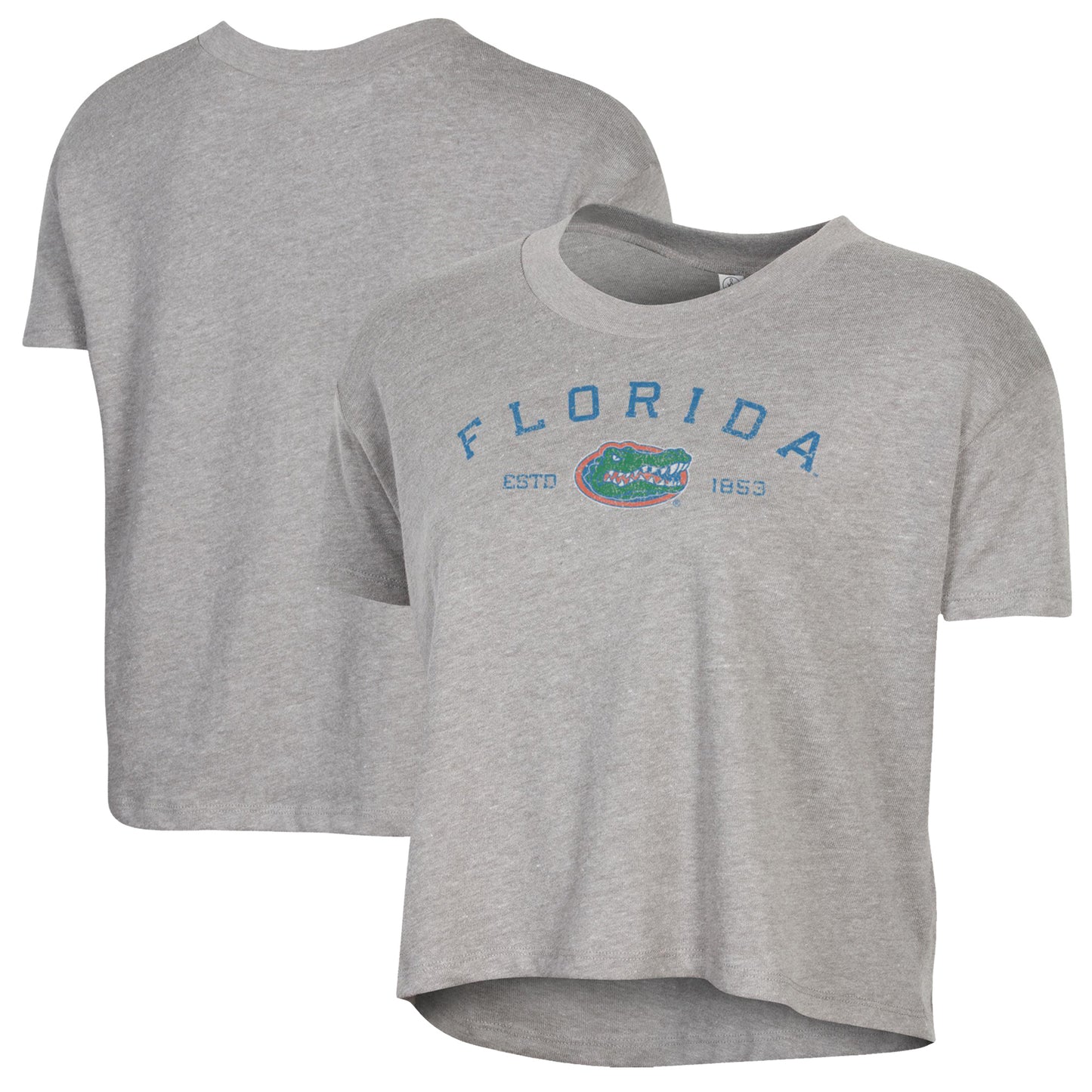 Women's Alternative Apparel  Gray Florida Gators Retro Jersey Headliner Cropped T-Shirt