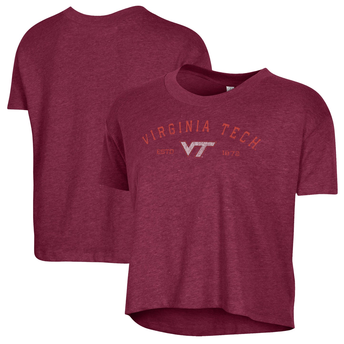 Women's Alternative Apparel  Maroon Virginia Tech Hokies Retro Jersey Headliner Cropped T-Shirt