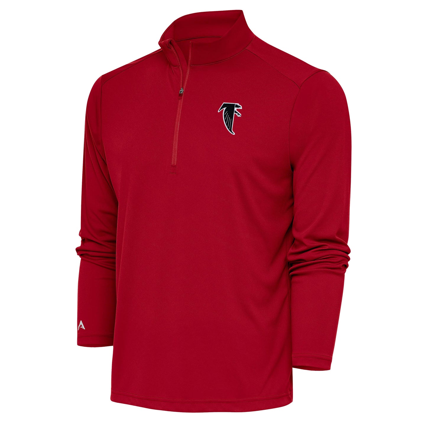 Men's Antigua Red Atlanta Falcons Throwback Logo Generation Quarter-Zip Pullover Top