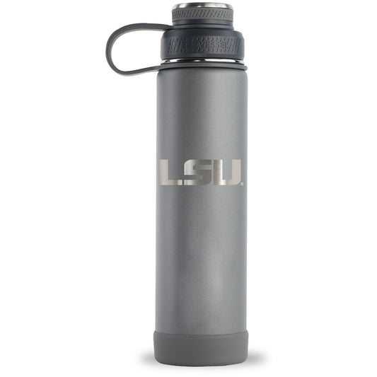 Gray LSU Tigers 24oz. EcoVessel Boulder Bottle