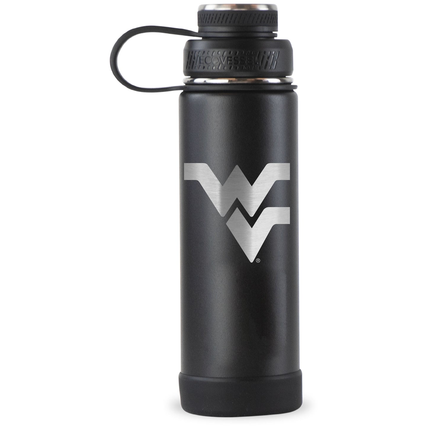 Black West Virginia Mountaineers 20oz. EcoVessel Boulder Bottle