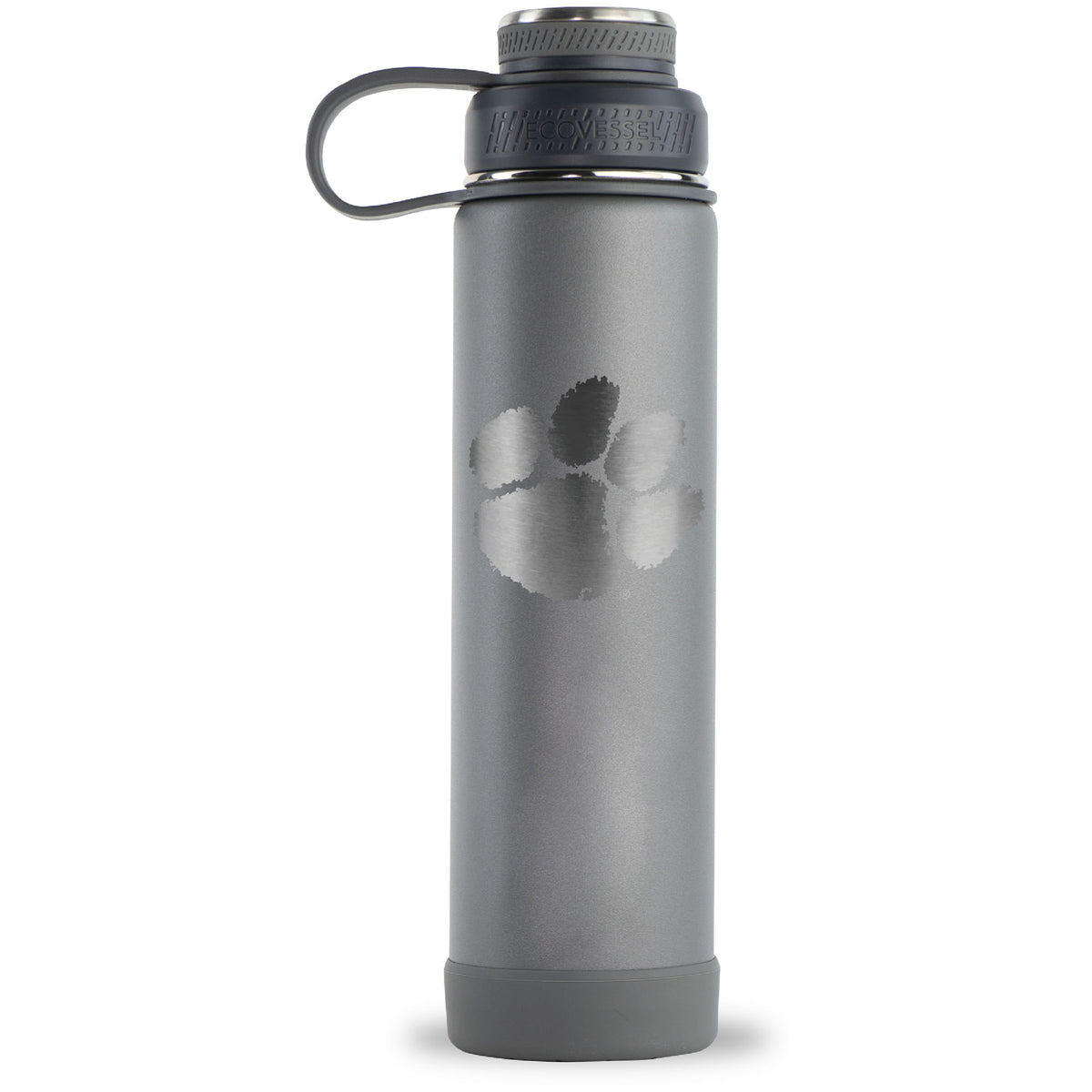 Gray Clemson Tigers 24oz. EcoVessel Boulder Bottle