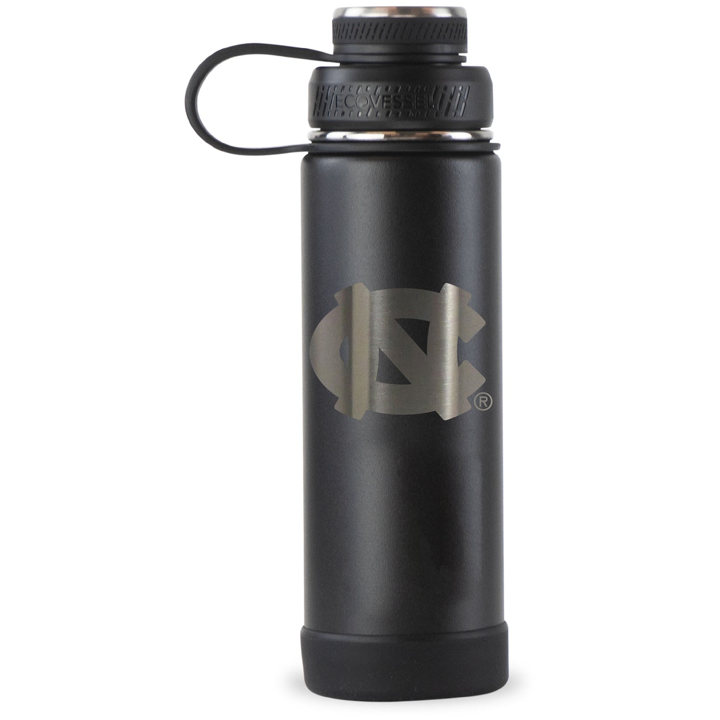 Black North Carolina Tar Heels 20oz. EcoVessel Boulder Bottle