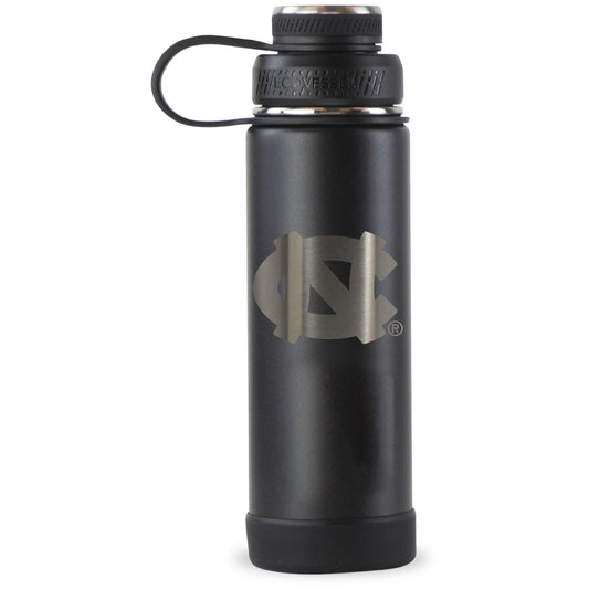 Black North Carolina Tar Heels 20oz. EcoVessel Boulder Bottle