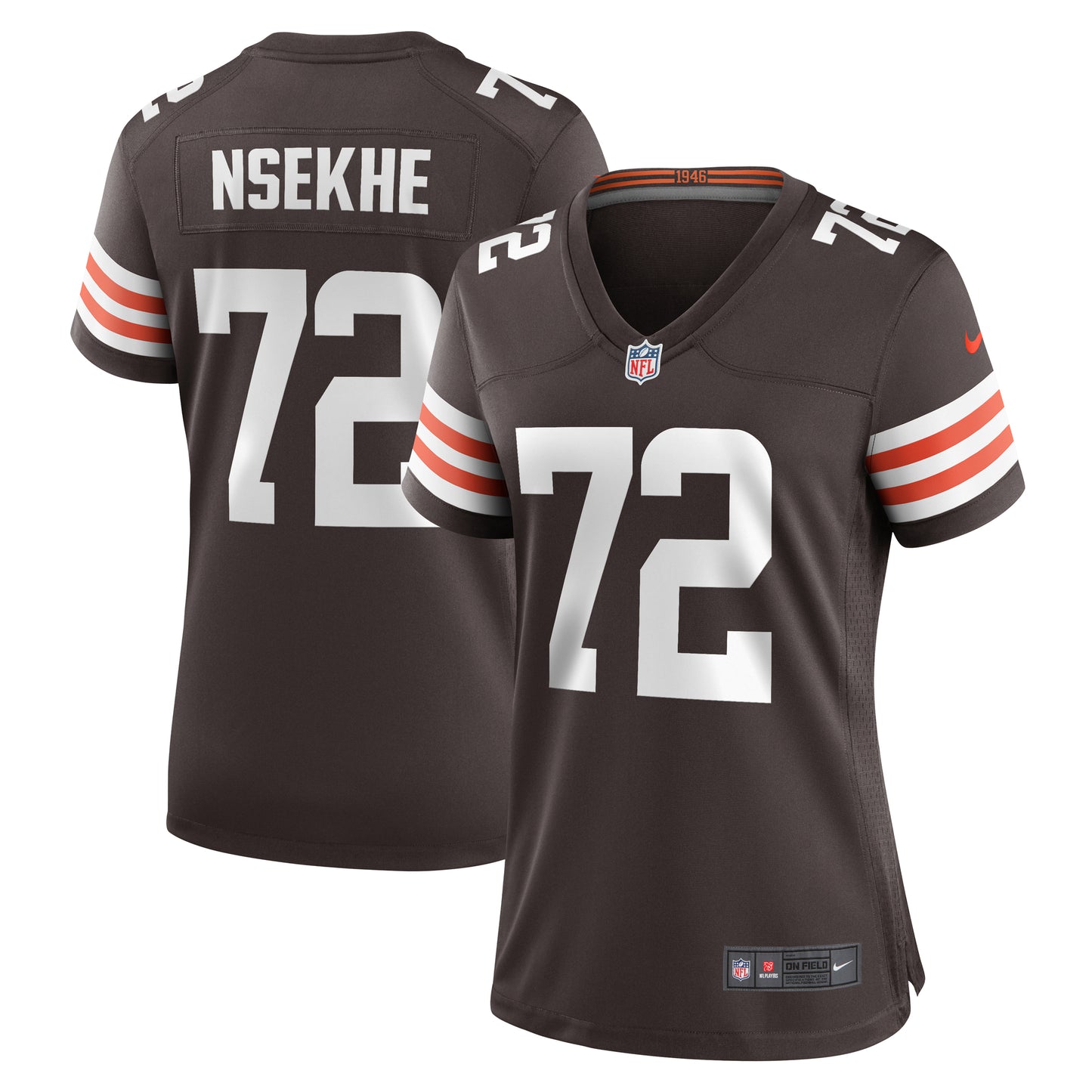 Women's Nike Ty Nsekhe  Brown Cleveland Browns  Game Jersey