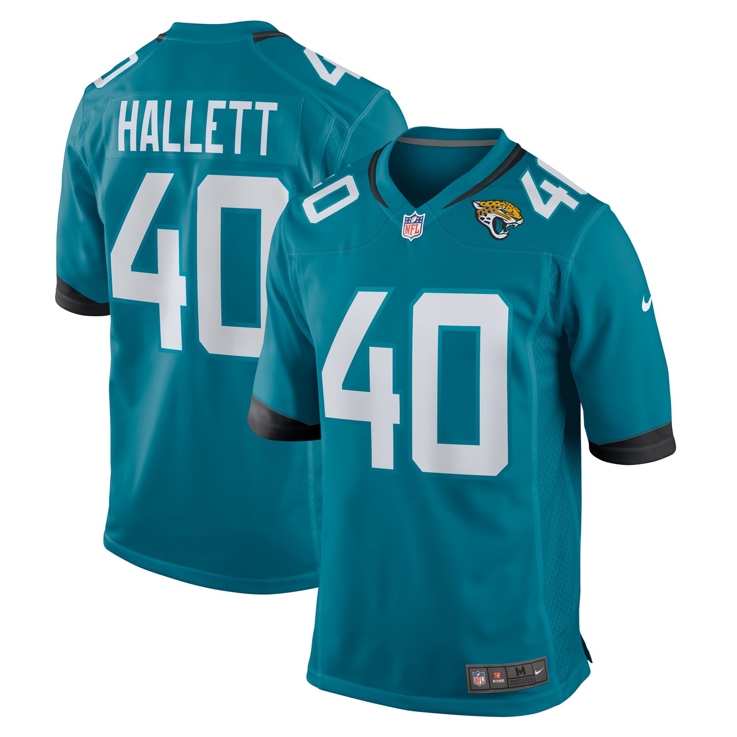 Men's Nike Erick Hallett  Teal Jacksonville Jaguars  Game Jersey