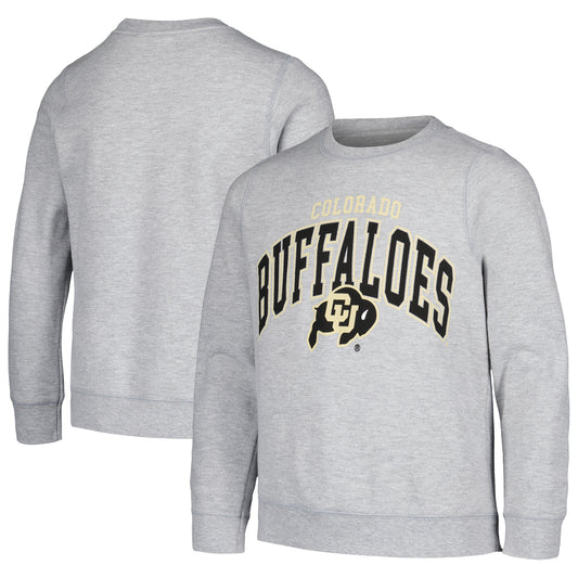 Youth Garb Gray Colorado Buffaloes Cruz Pullover Sweatshirt