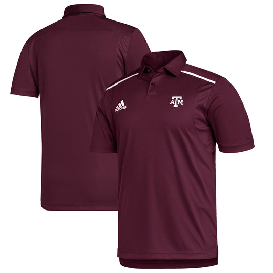 Men's adidas Maroon Texas A&M Aggies Team Issue Polo