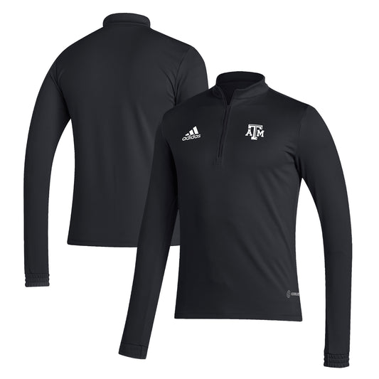 Men's adidas Black Texas A&M Aggies Entrada 22 Training Quarter-Zip Pullover Top