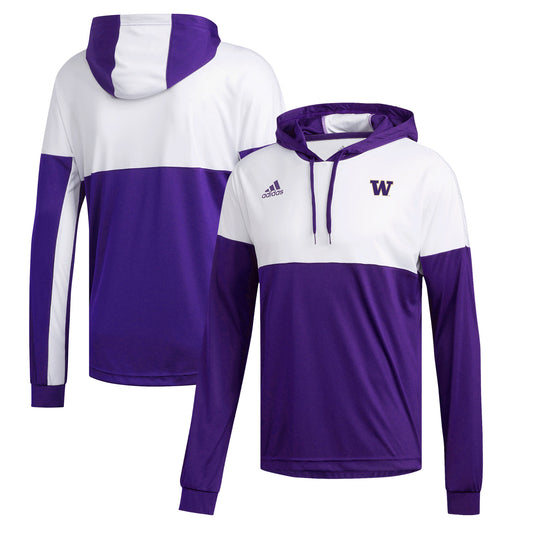 Men's adidas  Purple Washington Huskies Legend Shooter Pullover Hoodie