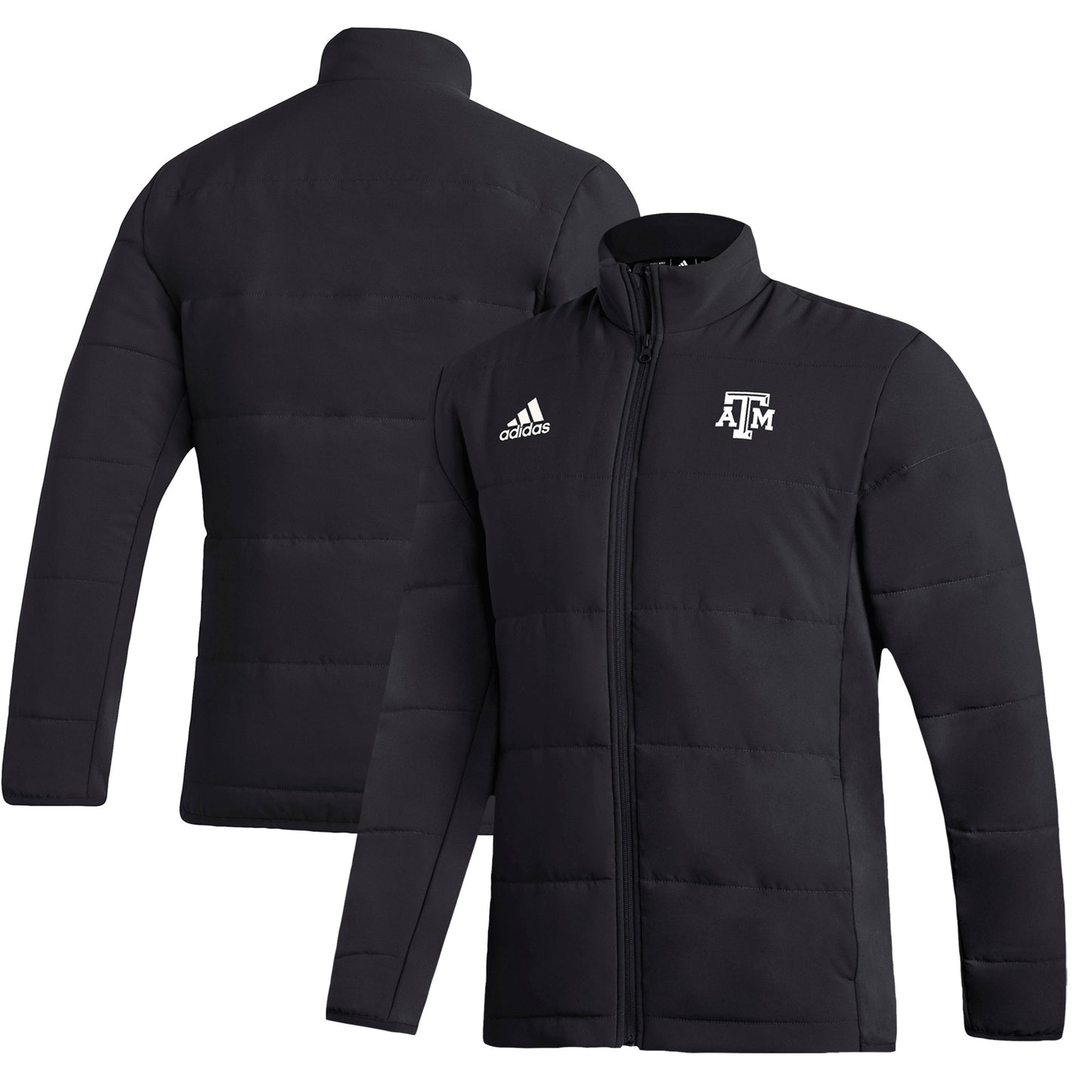 Men's adidas  Black Texas A&M Aggies Midweight Full-Zip Jacket