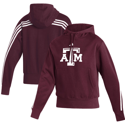 Women's adidas  Maroon Texas A&M Aggies Fashion Pullover Hoodie