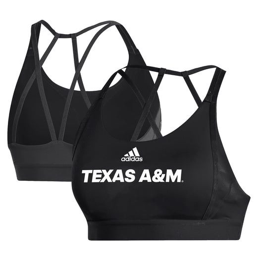 Women's adidas  Black Texas A&M Aggies Ultimate Bra