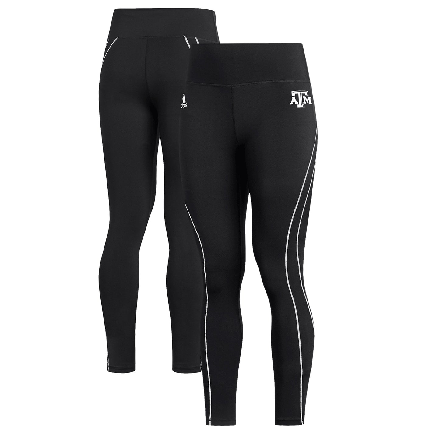 Women's adidas  Black Texas A&M Aggies Stadium Training 7/8 Leggings