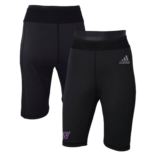 Women's adidas  Black Washington Huskies Biker Shorts