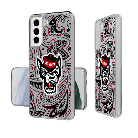 Keyscaper NC State Wolfpack Paisley Galaxy Clear Case