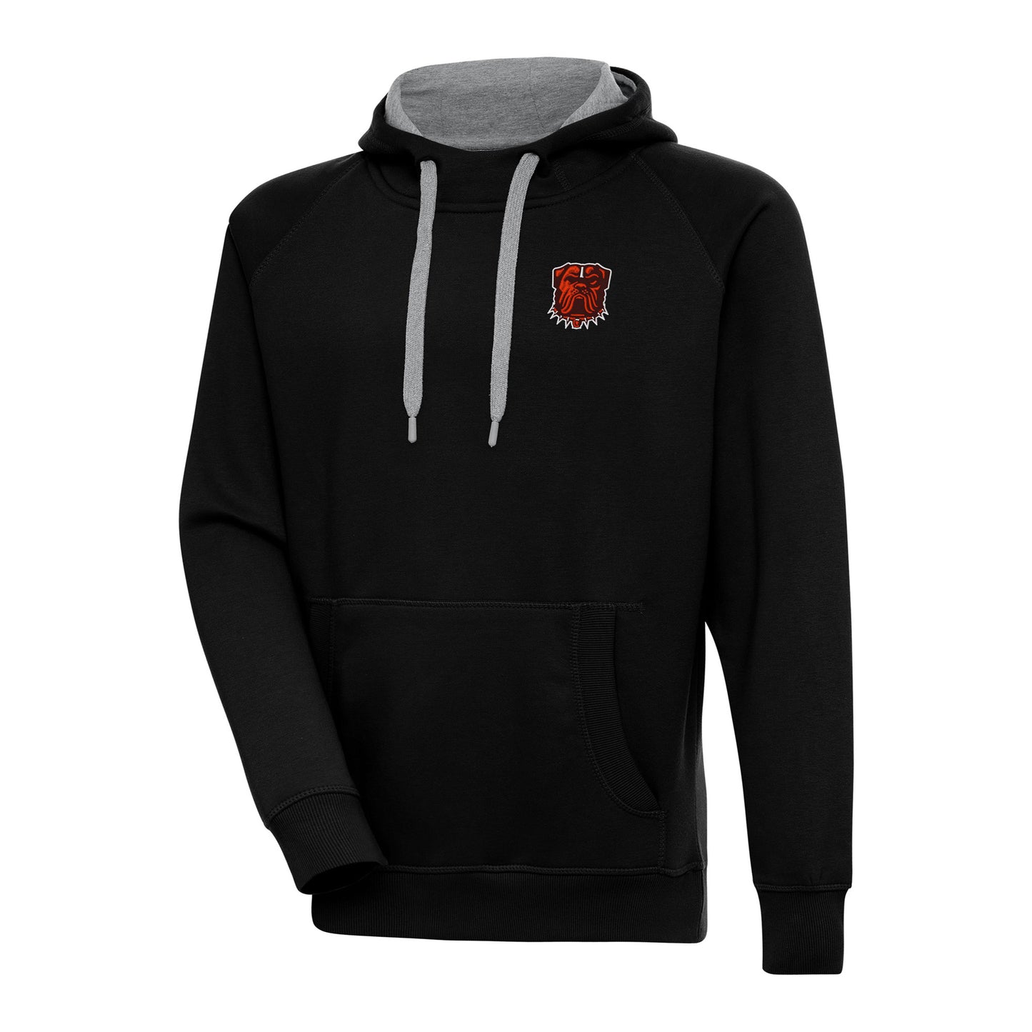 Men's Antigua Black Cleveland Browns Victory Pullover Hoodie