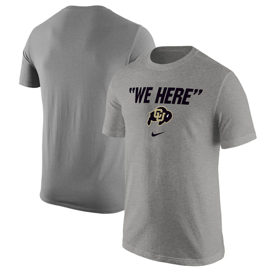 Men's Nike  Gray Colorado Buffaloes We Here T-Shirt