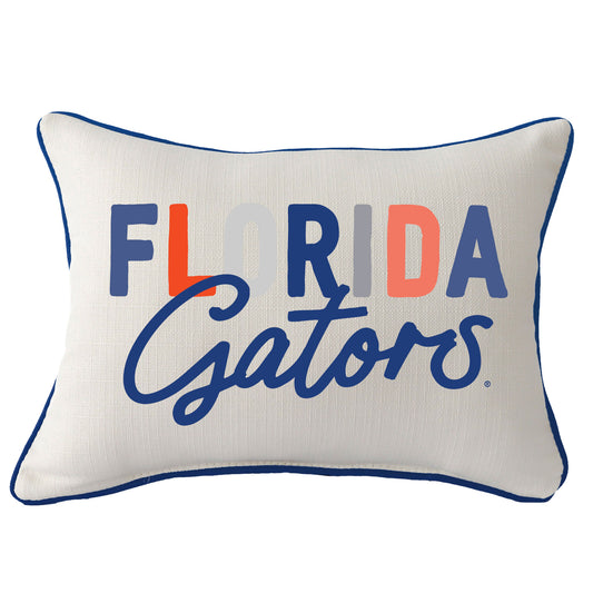 Florida Gators Tones Rectangular Piped Pillow