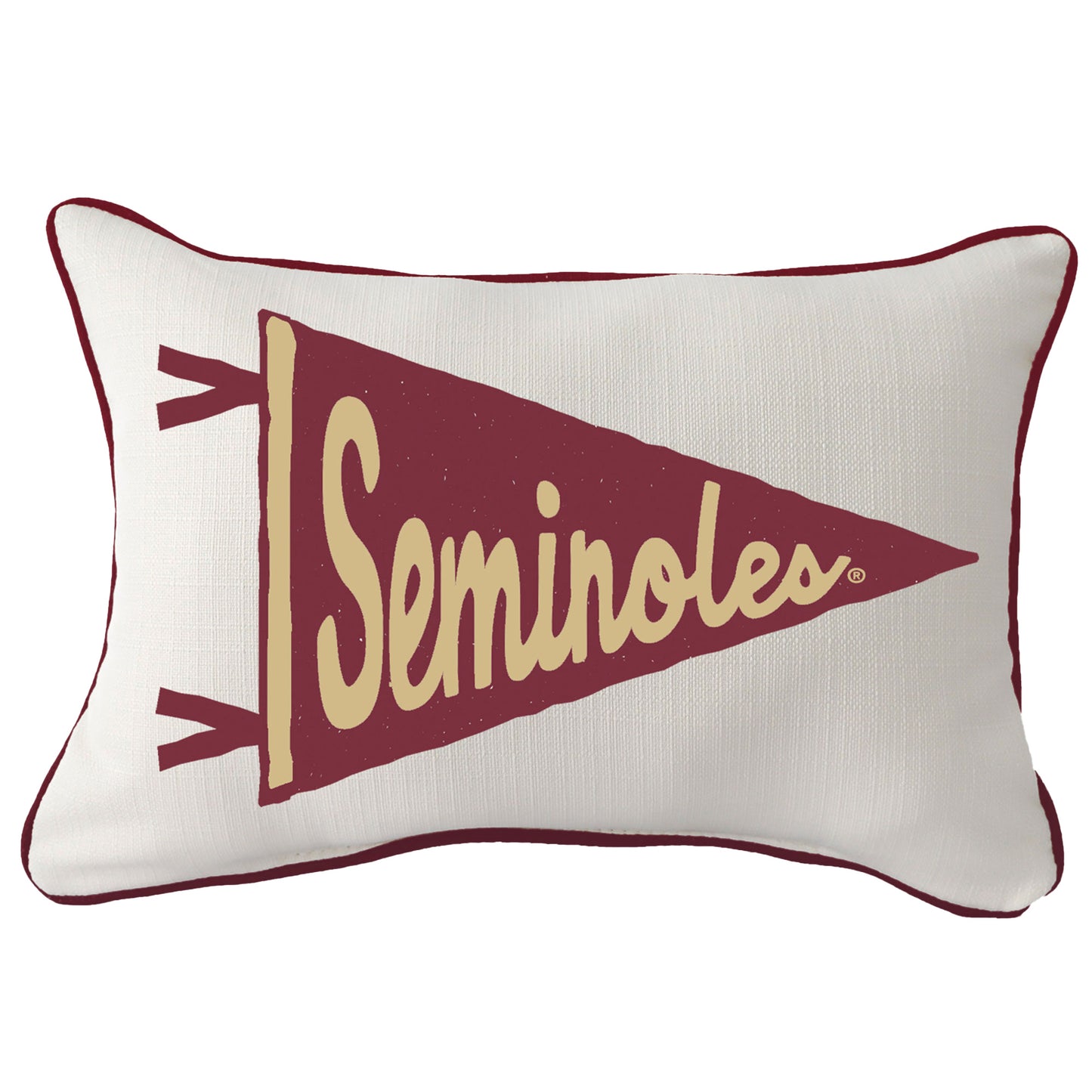 Florida State Seminoles Pennant Rectangular Piped Pillow