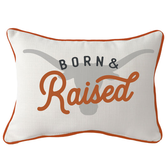 Texas Longhorns  Rectangular Piped Pillow