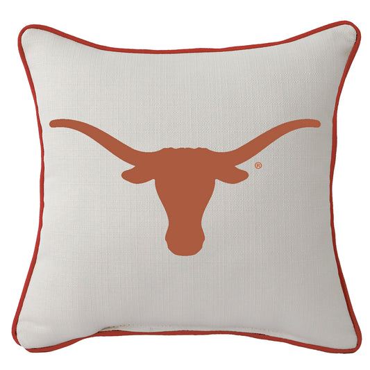 Texas Longhorns Logo Square Piped Pillow