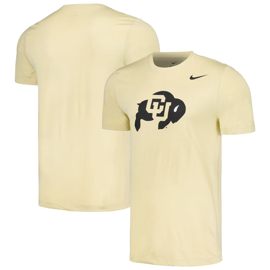 Men's Nike Gold Colorado Buffaloes Legend Logo Performance T-Shirt