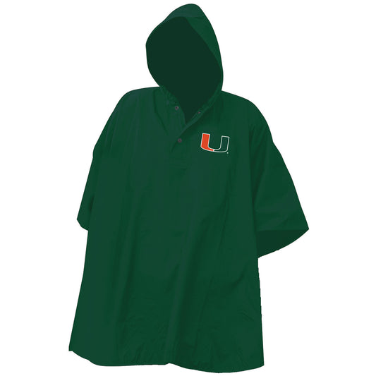 Miami Hurricanes Stadium Rain Poncho