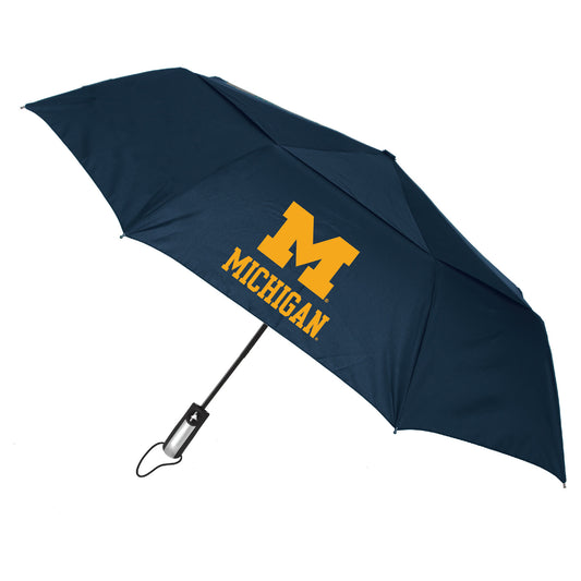 Michigan Wolverines 48" Vented Wind Flow Dynamo Folding Umbrella