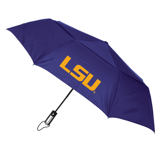 LSU Tigers 48" Vented Wind Flow Dynamo Folding Umbrella