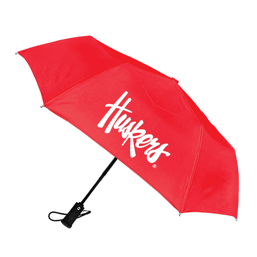 Nebraska Huskers 42" Flashlight Handle Auto Open Umbrella