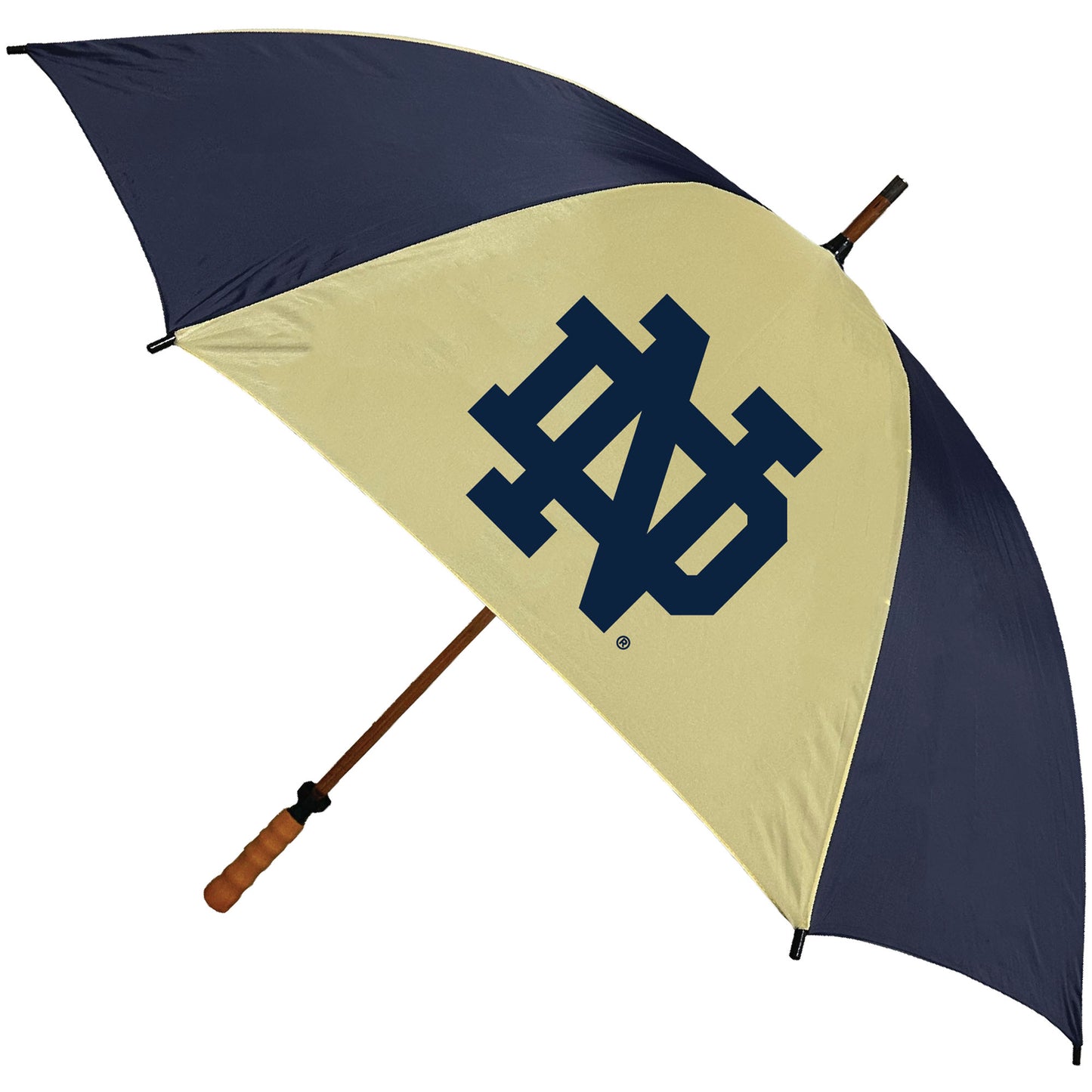 Notre Dame Fighting Irish 62" Eagle Sporty Wood Shaft Golf Umbrella