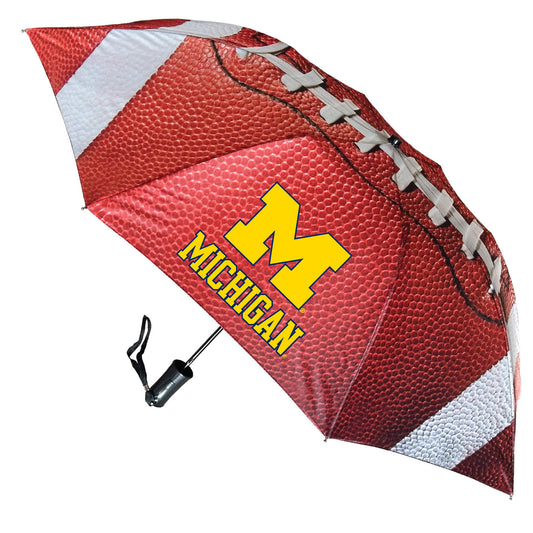 Michigan Wolverines 48" Football Canopy Folding Umbrella