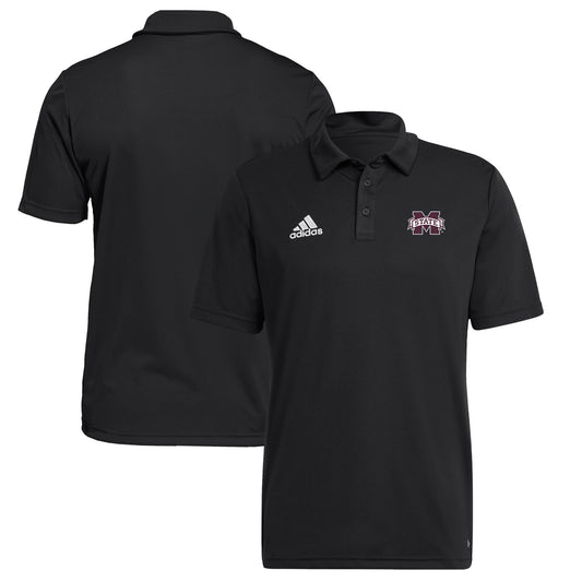 Men's adidas Black Mississippi State Bulldogs Entrada 22 Polo