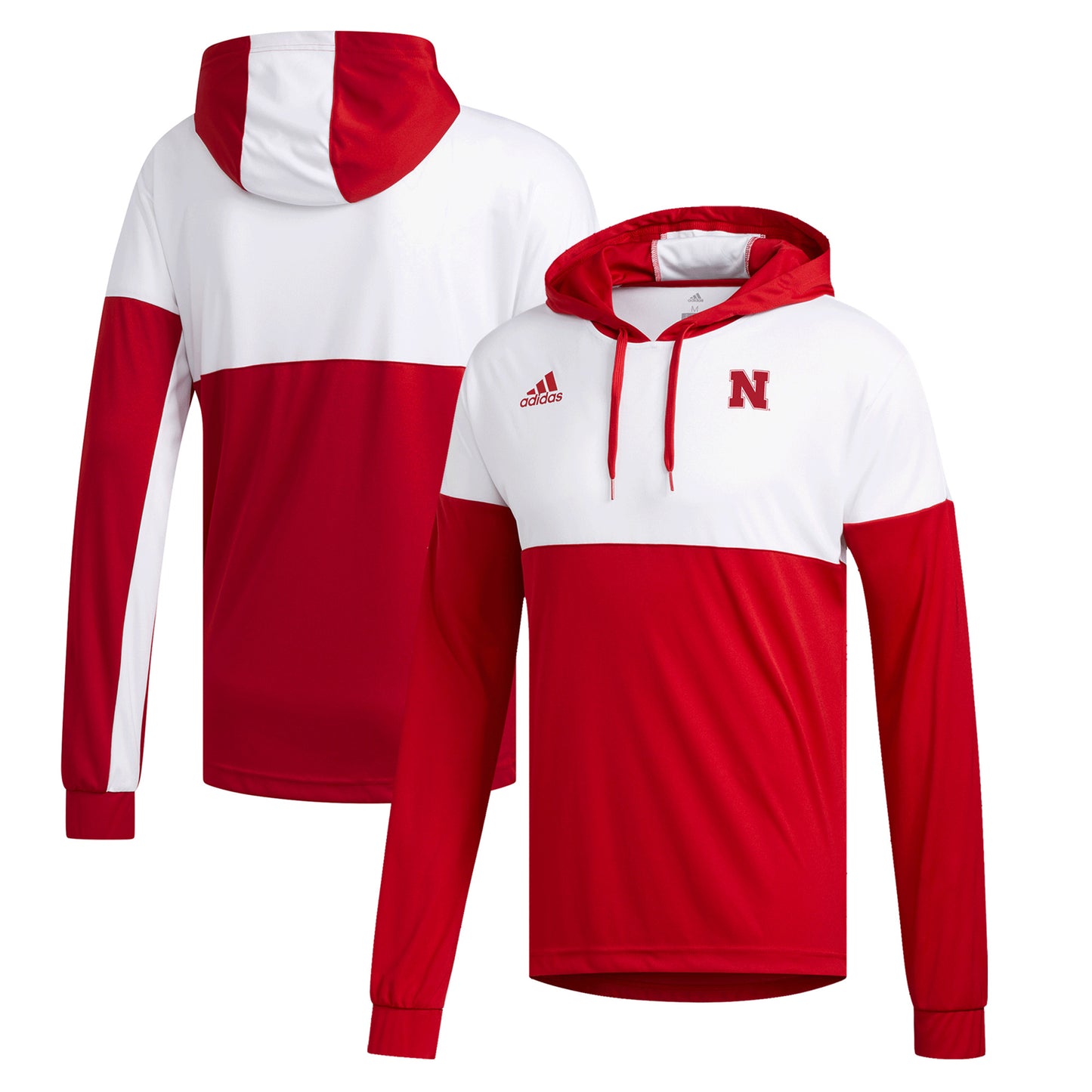 Men's adidas  Scarlet Nebraska Huskers Legend Shooter Decorated Pullover Hoodie