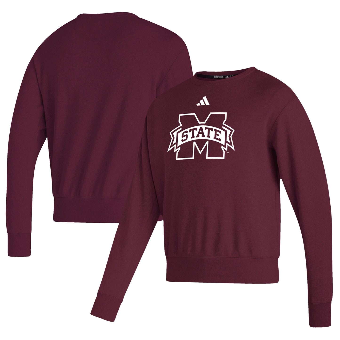 Men's adidas  Maroon Mississippi State Bulldogs Premium Retro Pullover Sweatshirt