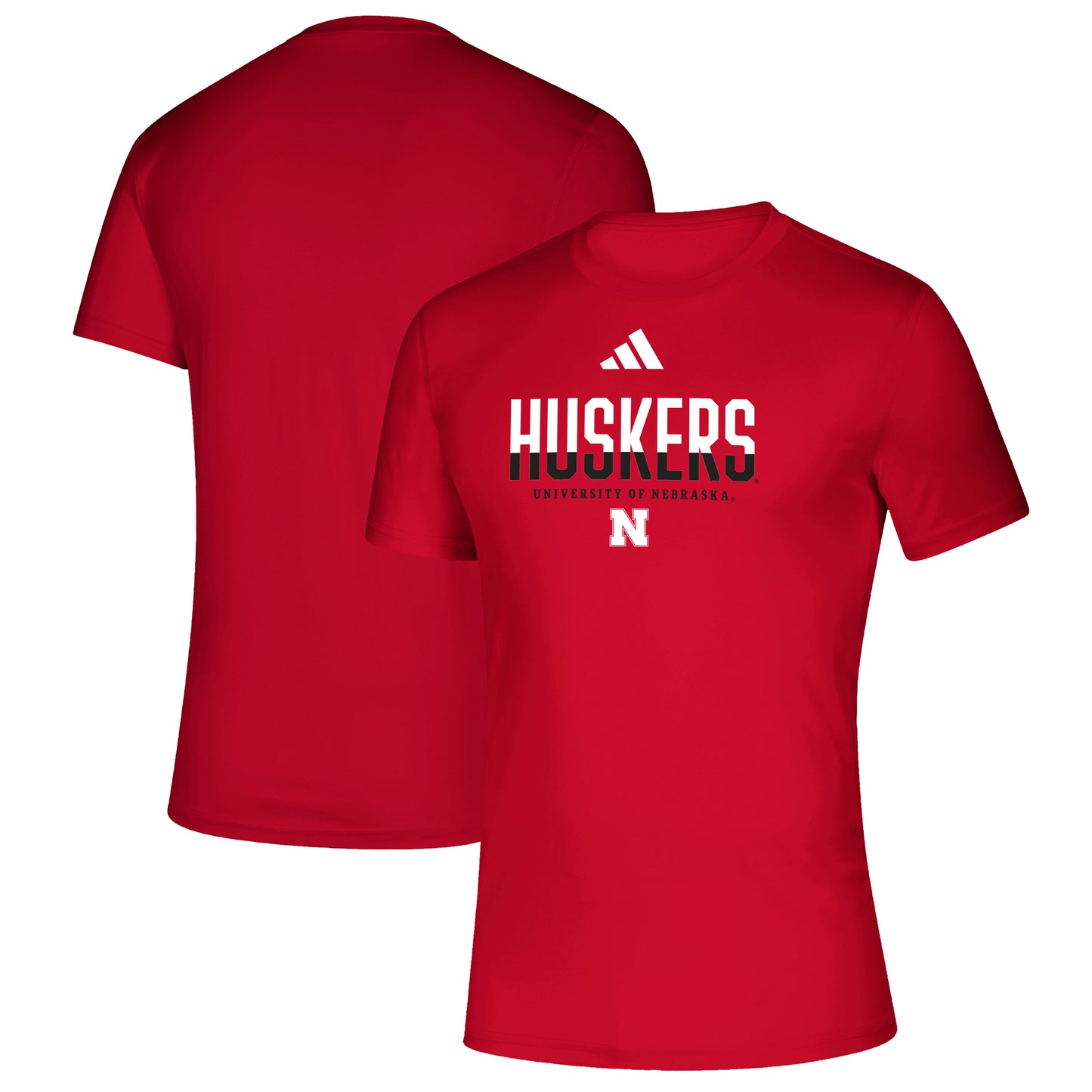 Men's adidas  Scarlet Nebraska Huskers Creator T-Shirt