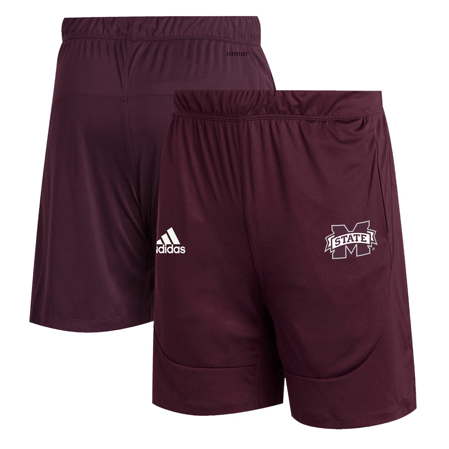 Men's adidas  Maroon Mississippi State Bulldogs Sideline 21 Knit Shorts