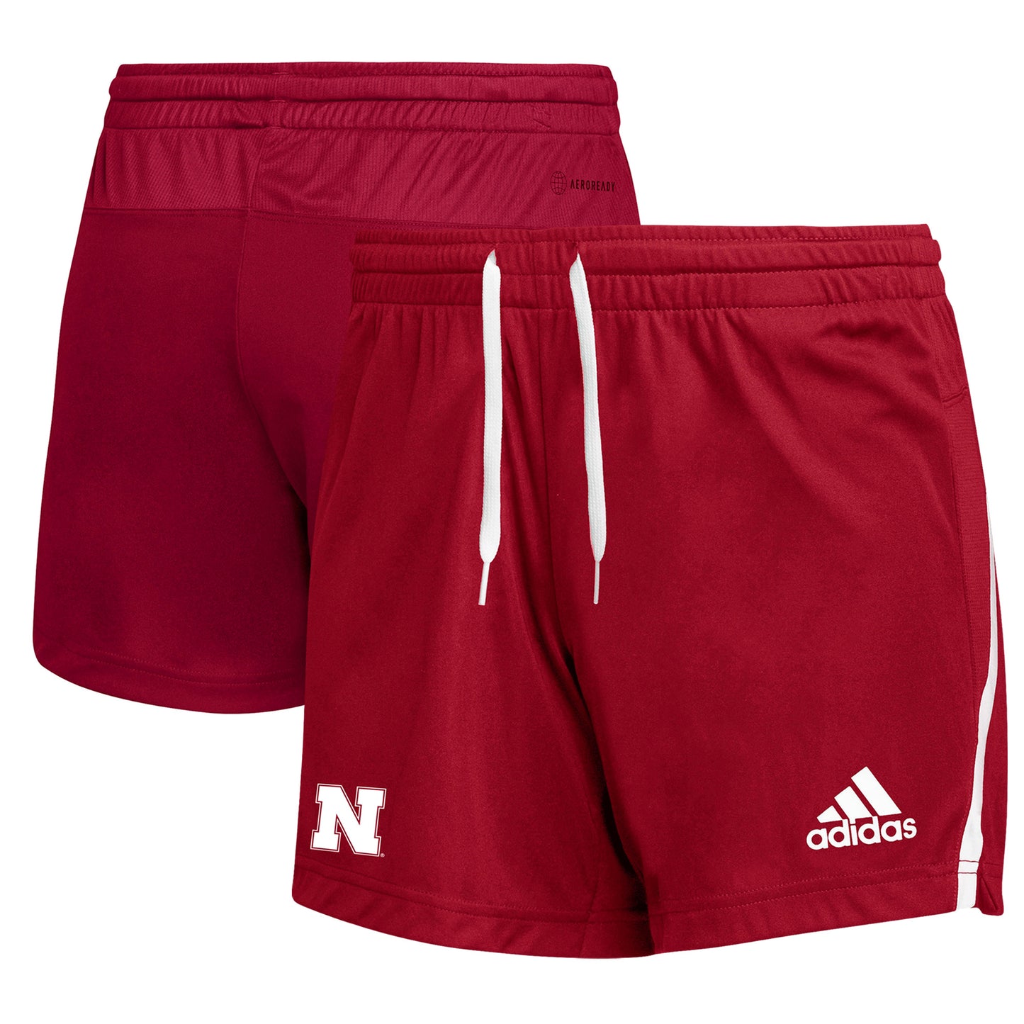 Women's adidas Scarlet Nebraska Huskers Team Issue Shorts