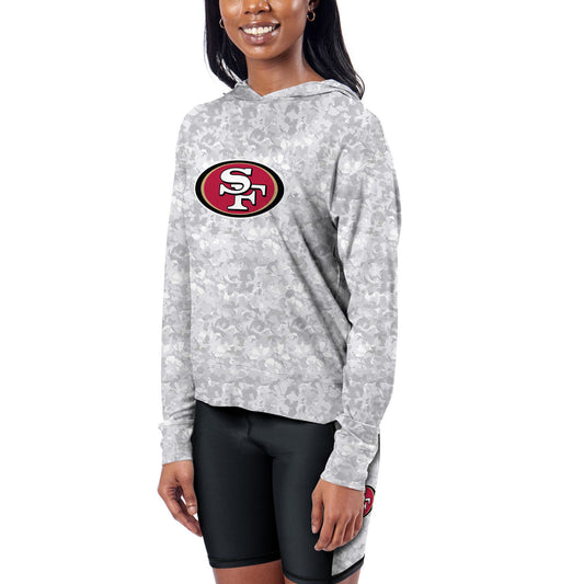 Women's Certo  Gray San Francisco 49ers Session Pullover Hoodie