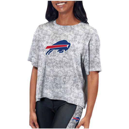 Women's Certo  Gray Buffalo Bills Turnout T-Shirt