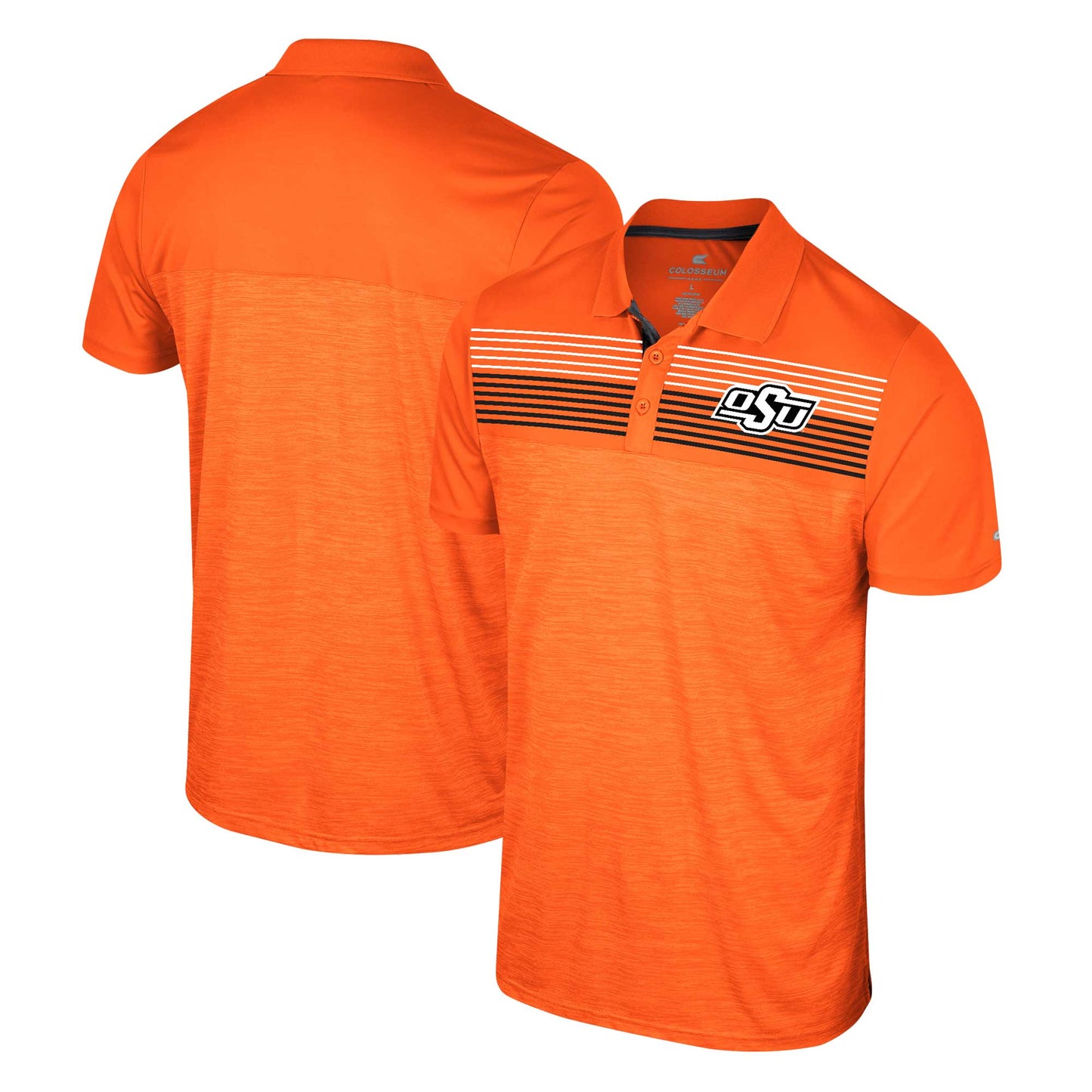 Men's Colosseum Orange Oklahoma State Cowboys Langmore Polo