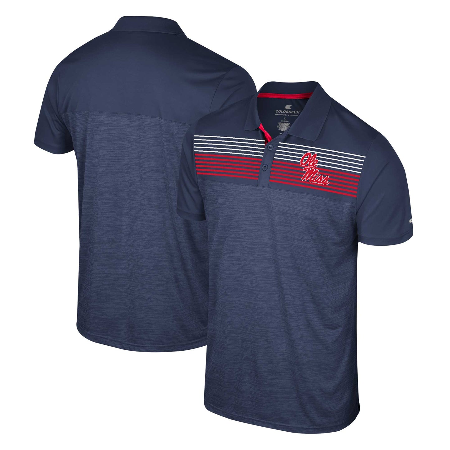 Men's Colosseum Navy Ole Miss Rebels Langmore Polo