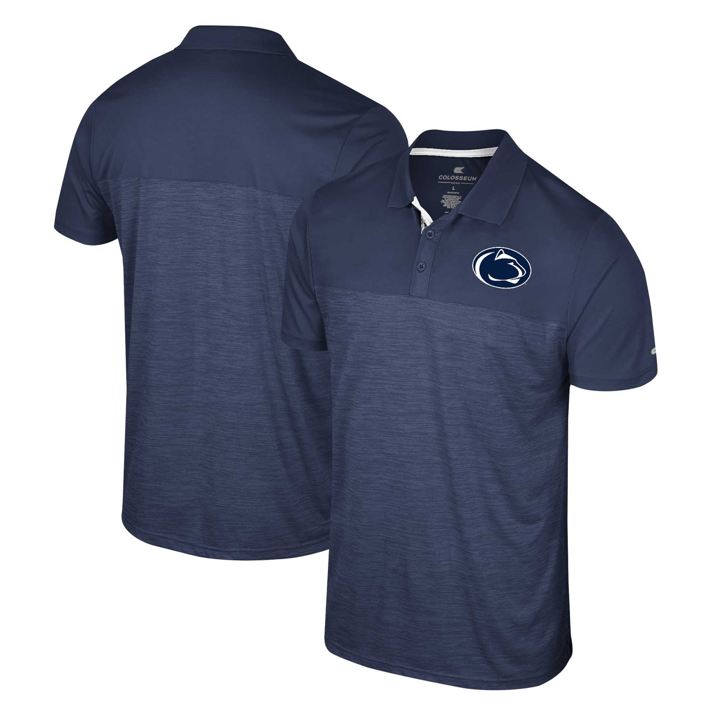 Men's Colosseum Navy Penn State Nittany Lions Langmore Polo