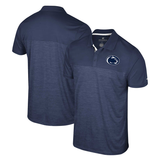 Men's Colosseum Navy Penn State Nittany Lions Langmore Polo